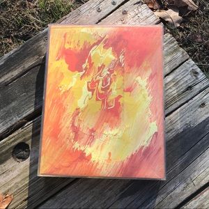 Dreamin in tangerine art work painting
